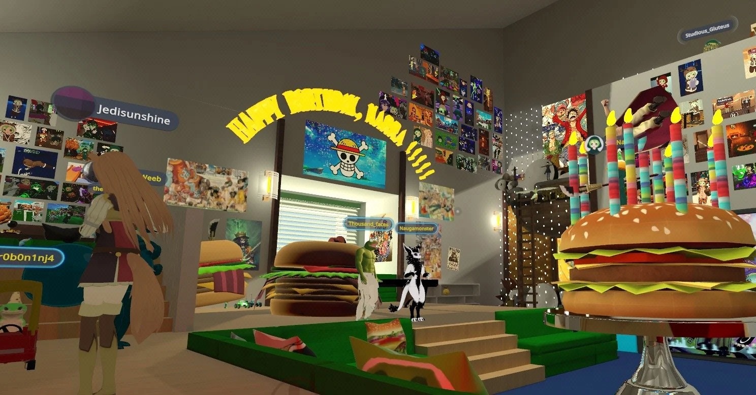 One Piece-Themed VRChat Birthday World. Collab with world-builder Aaron Stiner.
