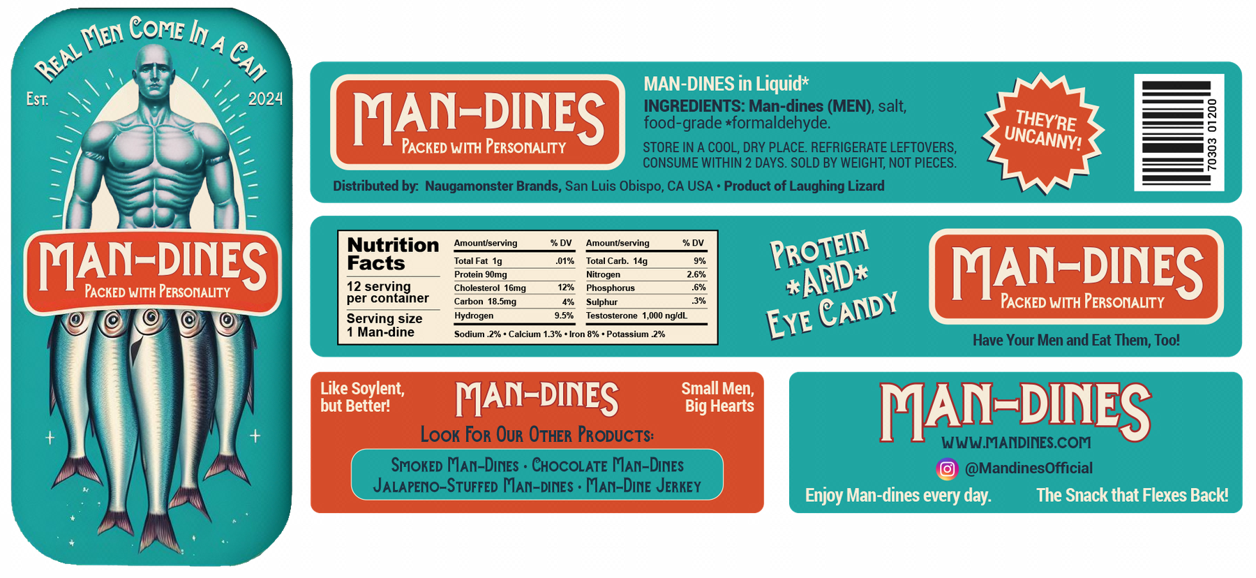 Original copy and label design.