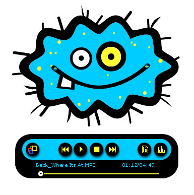 Windows Media Player Skin: Blobby