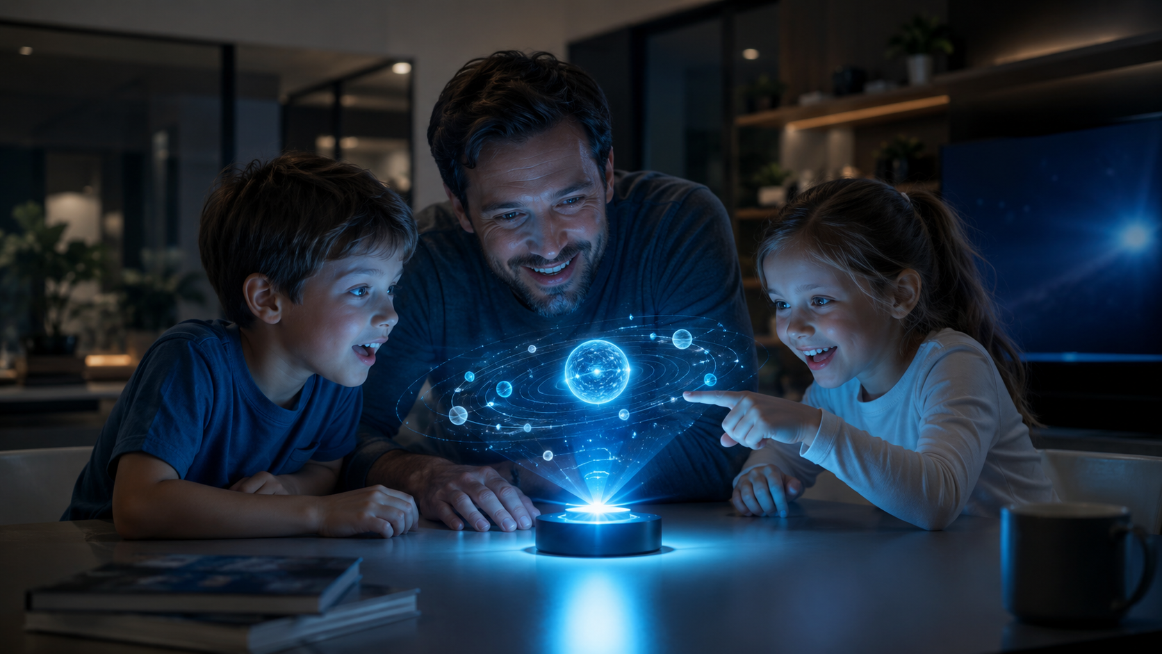 Concept for interacting with holograms