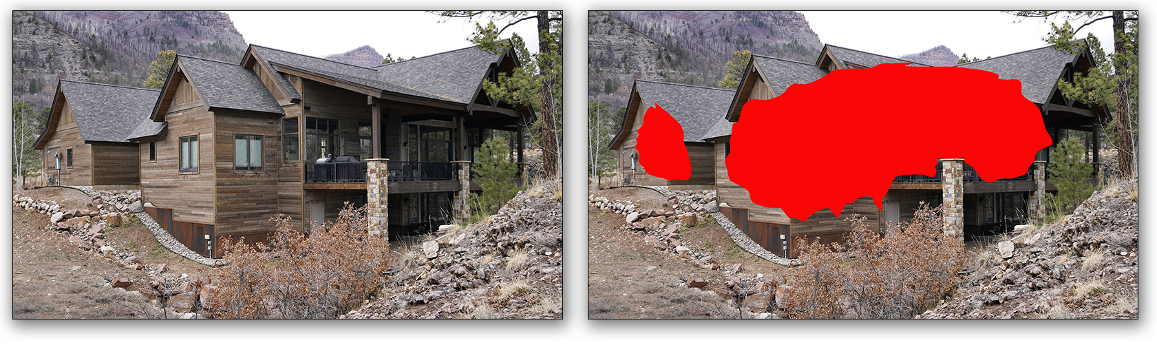 ChatGPT Image Gen – Technique. I discovered a handy technique… Forcing ChatGPT to focus on a specific area by flooding that region with solid color *then* prompting what I needed to see, yielded a superior result.