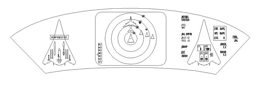 Wireframe of vTSD: Virtual Tactical Situation Display