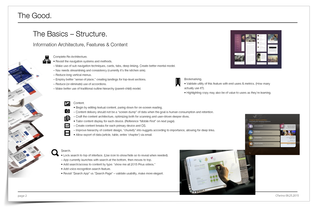 Re-architecting & Updating Core Features