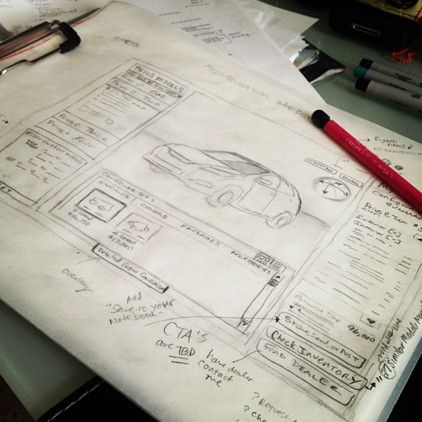 ...always start with sketching.