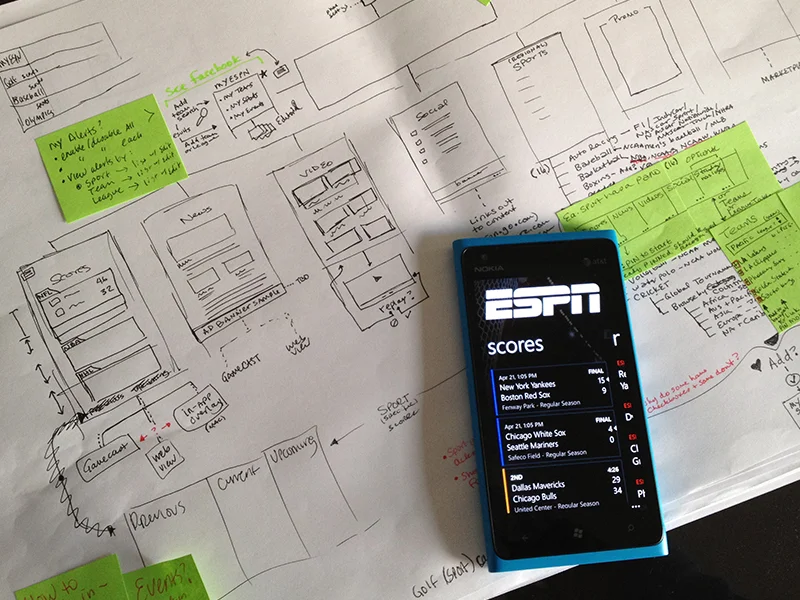 ESPN Hub App + Nokia + Microsoft