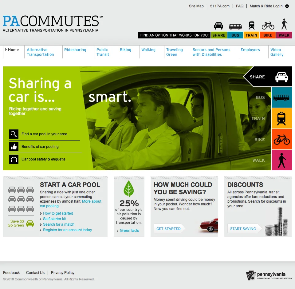 Pennsylvania Dept. of Transportation: Alternative Transportation Campaign